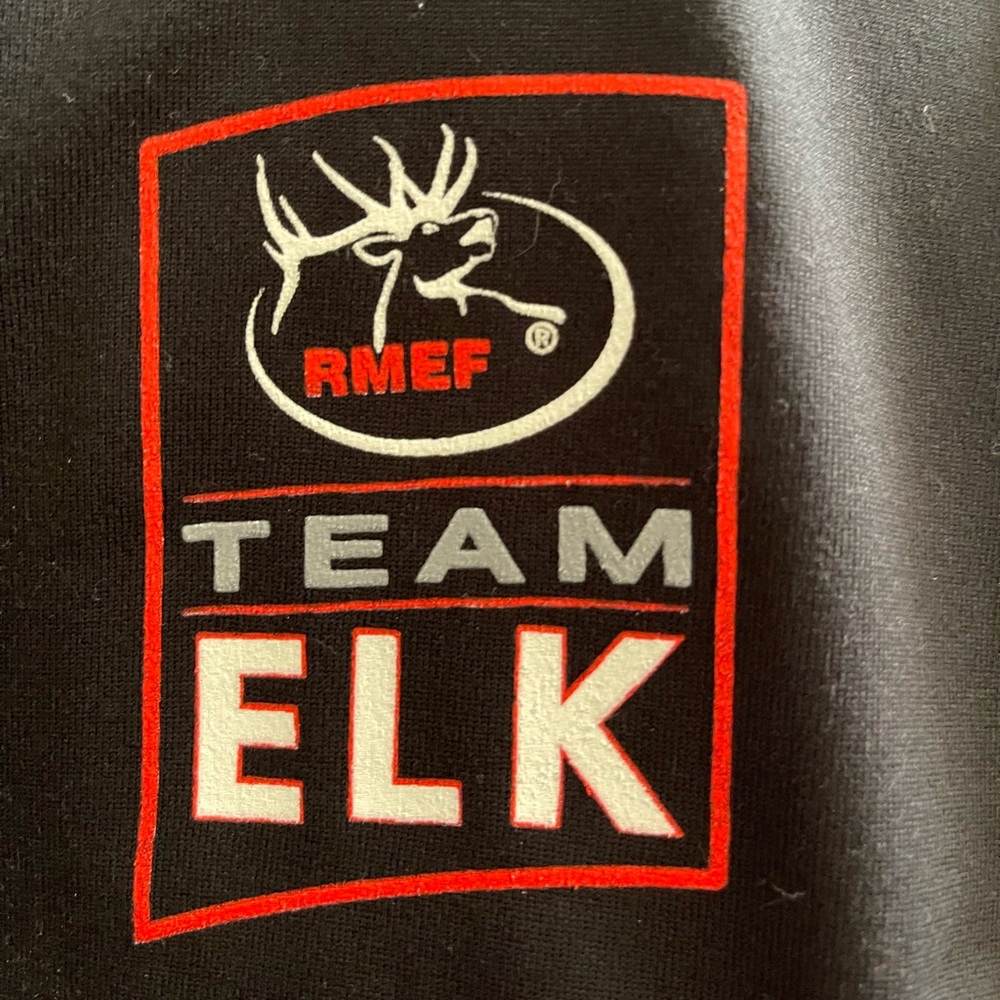 Under Armour heat gear top with Rocky Mountain Elk Federation Logo size XL